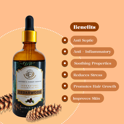 Cedarwood – 100% Natural Essential Oil (100 mL)