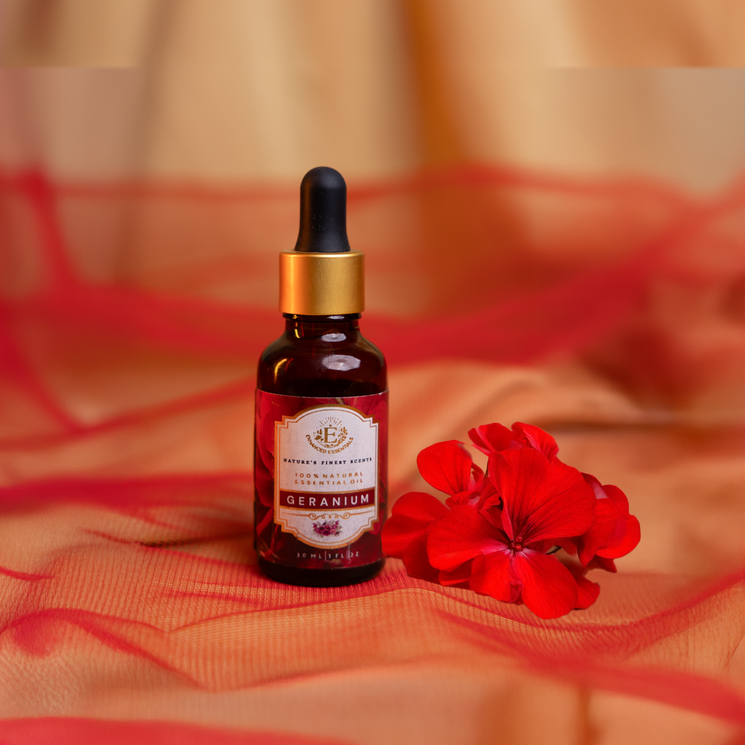 Luxurious Combination Of Geranium & Blue Lotus - 100% Natural Essential Oil (2 x 30 mL)